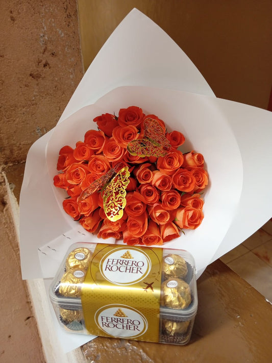 CHOCOLATE & ORANGE ROSES