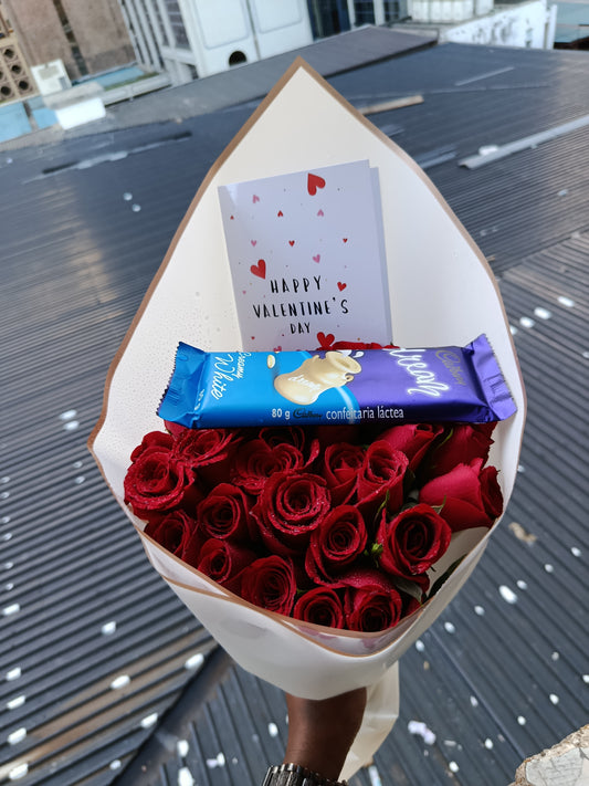 RED ROSES & CHOCOLATE COMBO
