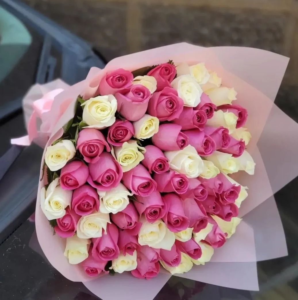 50 MIXED ROSES