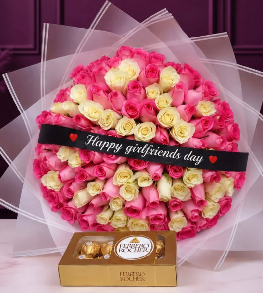 GIRLFRIEND'S DAY PINK & WHITE & T8 FERRERO