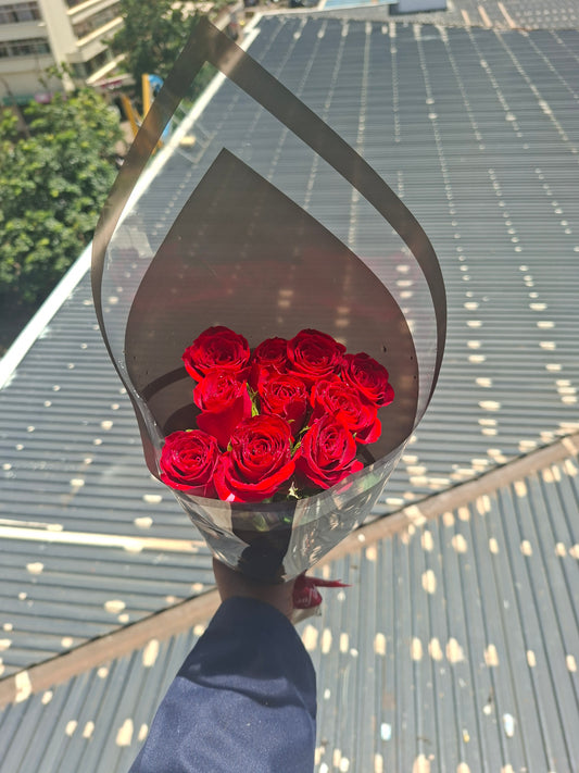 10 STEMS RED ROSES