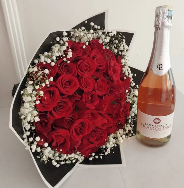 RED ROSES & FRAGOLINE