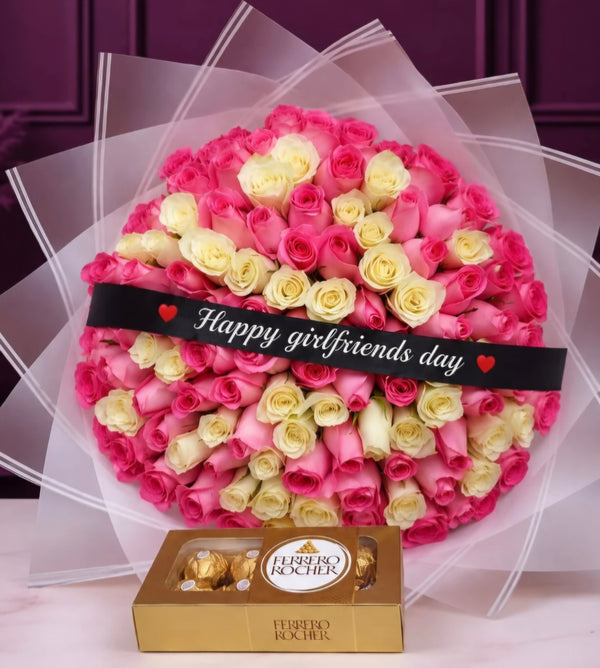 GIRLFRIEND'S DAY PINK & WHITE & T8 FERRERO