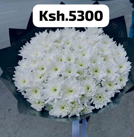 WHITE CHRYSANTHEMUMS