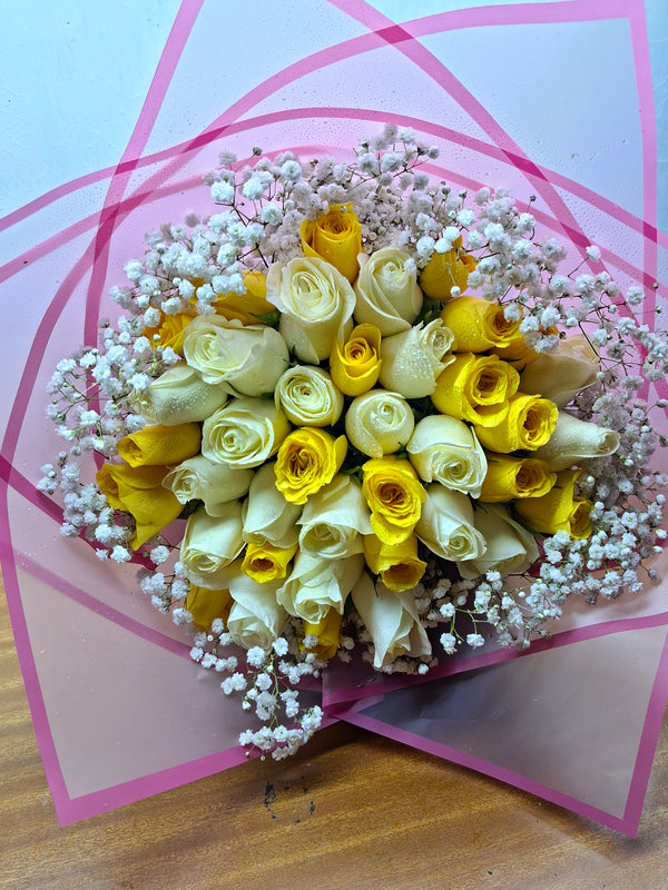 40 YELLOW & WHITE BREATHS