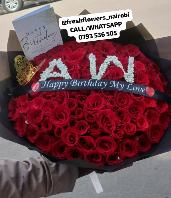 LETTERS CUSTOMISED BOUQUET
